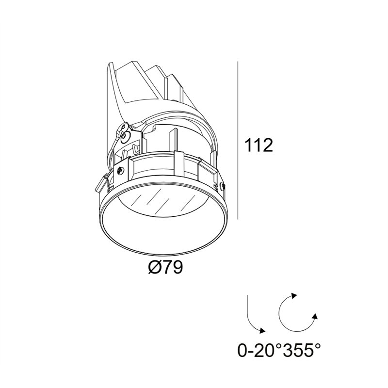 Delta Light Entero Rd-S Trimless Ip Soft recessed spot