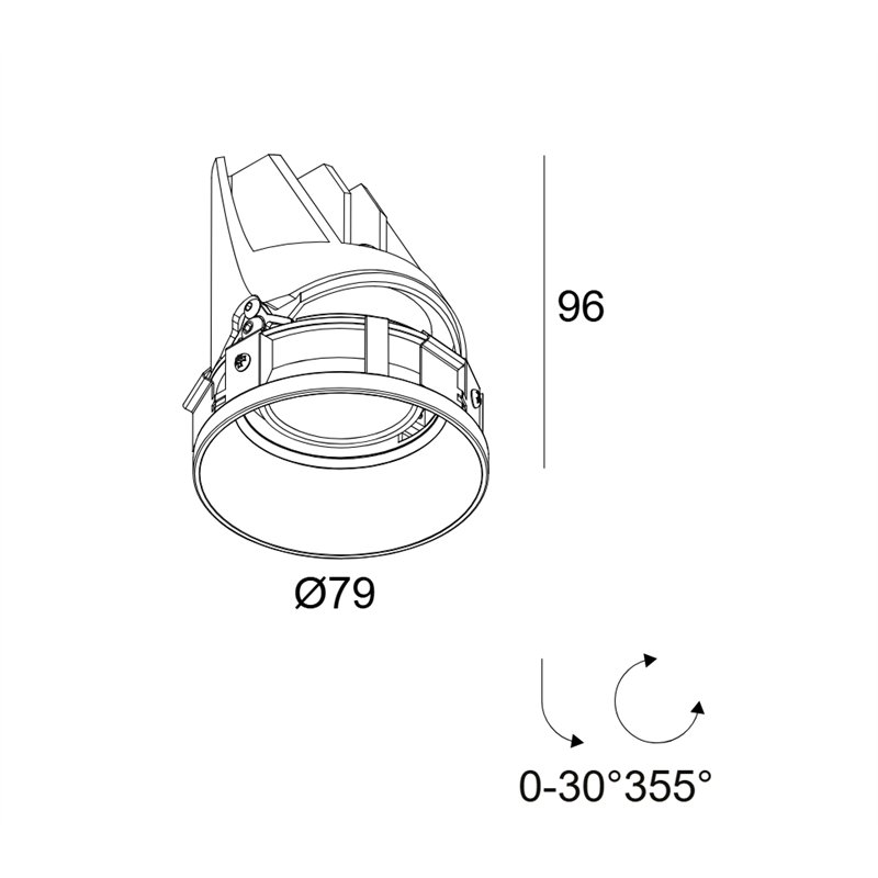 Delta Light Entero Rd-S Trimless Soft recessed spot