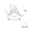 Delta Light Entero Sq-S Ip Soft spot encastré