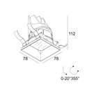 Delta Light Entero Sq-S Trimless Ip Soft Inbouwspot