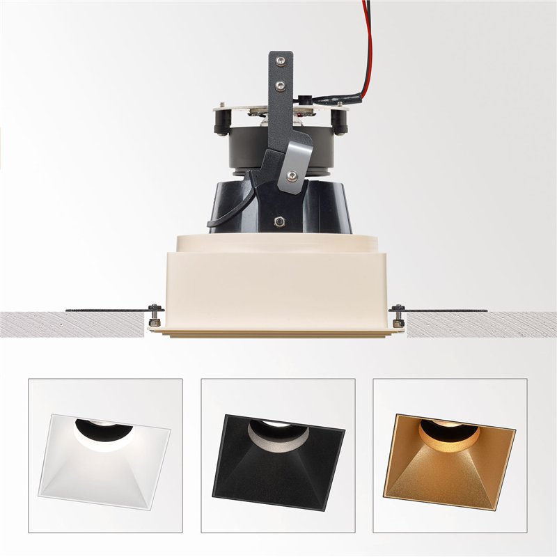 Delta Light iMAX II SQUARE ADJUSTABLE TRIMLESS CL Recessed spot