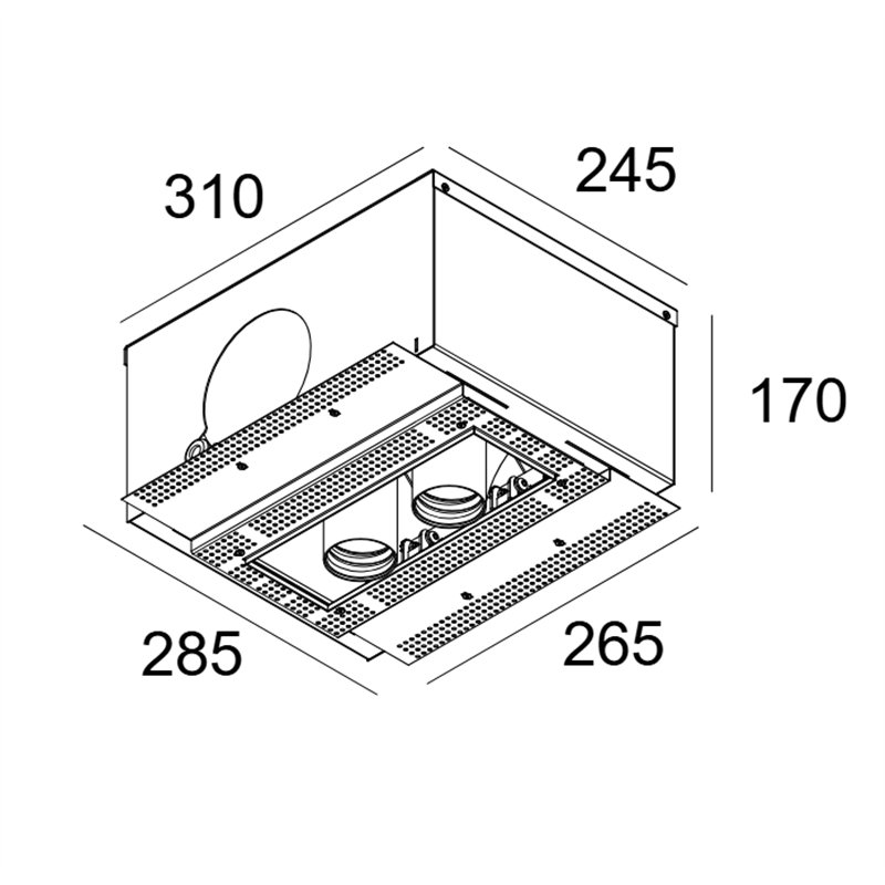 Delta Light Splitbox 2 Spy 52 Tw spot encastré