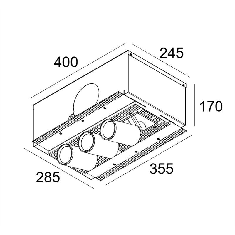 Delta Light Splitbox 3 Spy Focus Lp recessed spot