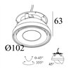 Delta Light Tweeter M Trimless Soft spot encastré