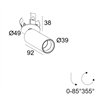 Delta Light Spy 39 Clip Focus spot encastré