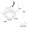 Delta Light Spy 39 St Soft spot encastré