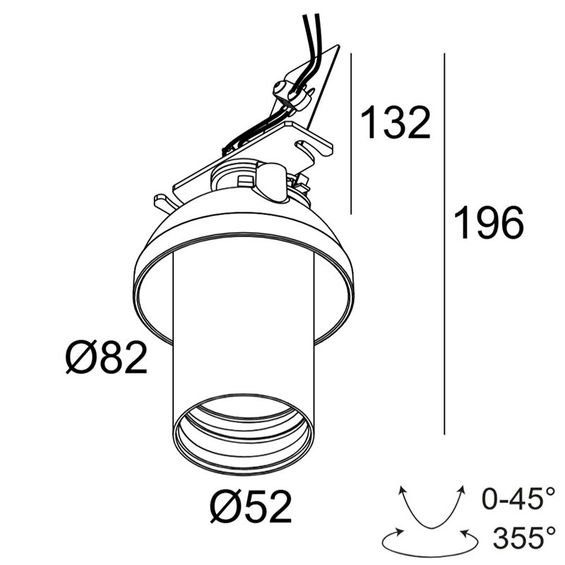 Delta Light SPY 52 TRIMLESS HE Spot encastré