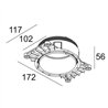 Delta Light MOUNTING KIT R102 TRIMLESS O.F.A.