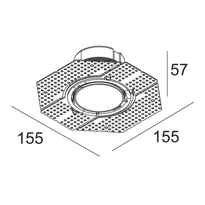Delta Light MOUNTING KIT R60 TRIMLESS O.F.A.