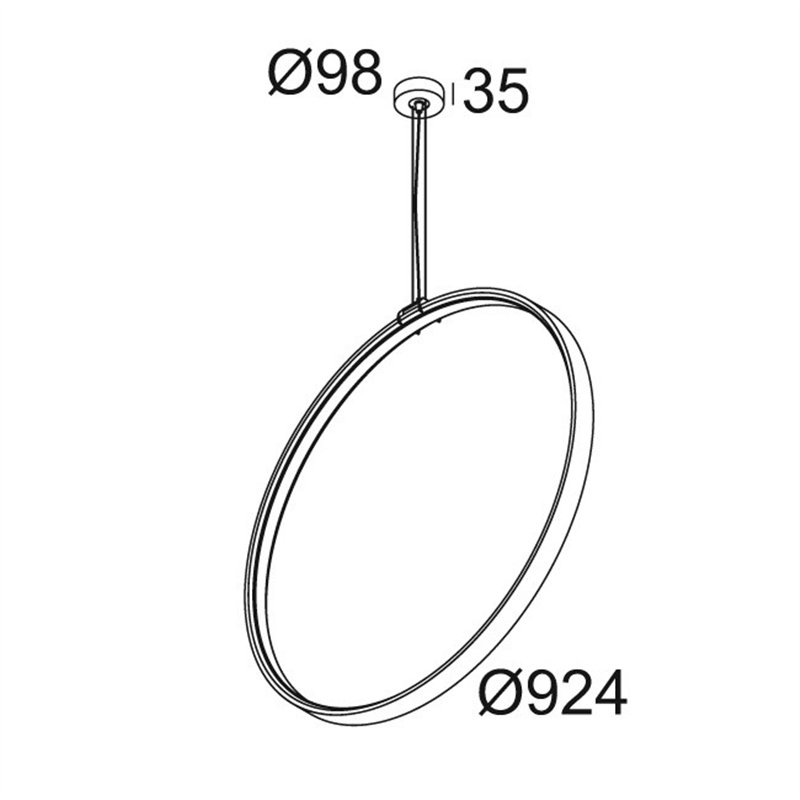 Delta Light SUPERLOOP VC 90 SBL Lampe suspendue