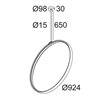 Delta Light SUPERLOOP VR 90 SBL Suspension lamp