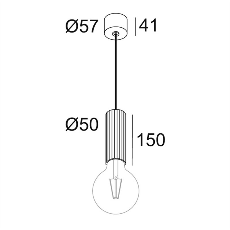 Delta Light HEDRA 451 C E27 Lampe suspendue