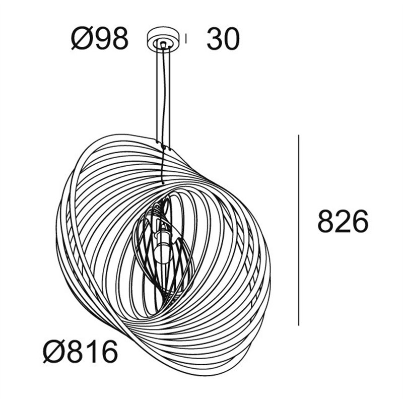 Delta Light SOIREE RC 81 E27 Lampe suspendue