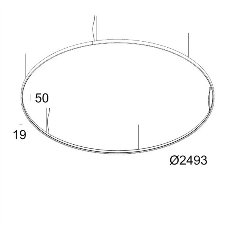 Delta Light SUPERLOOP HC 250 SBL Suspension lamp