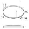 Delta Light SUPERLOOP PLUS HC 120 SBL Lampe suspendue