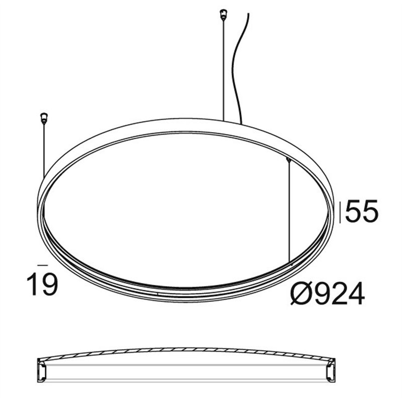 Delta Light SUPERLOOP PLUS HC 90 MDL Lampe suspendue