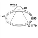 Delta Light SUPER-OH! SLIM 120 HP CS SBL DOWN-UP Hanglamp