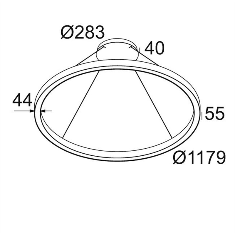Delta Light SUPER-OH! SLIM 120 HP CS SBL DOWN-UP Suspension lamp