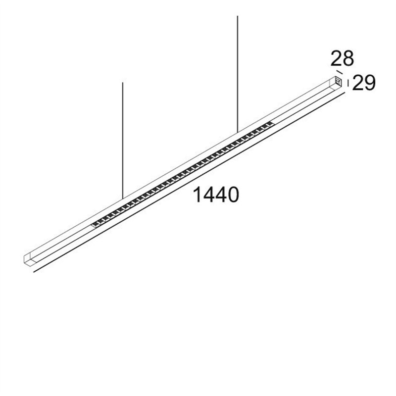 Delta Light INFORM SQ P144-3 DOWN-UP Lampe suspendue
