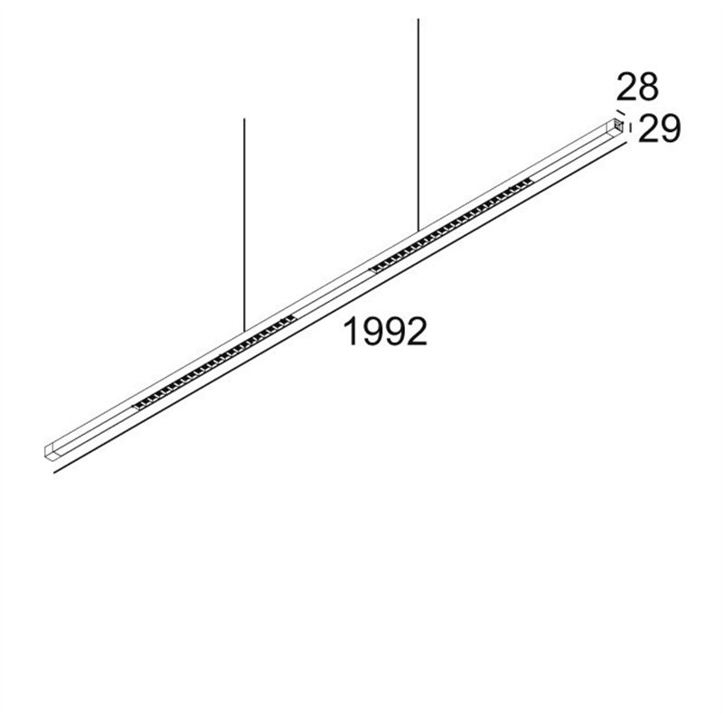 Delta Light INFORM SQ P200-4 DOWN Lampe suspendue