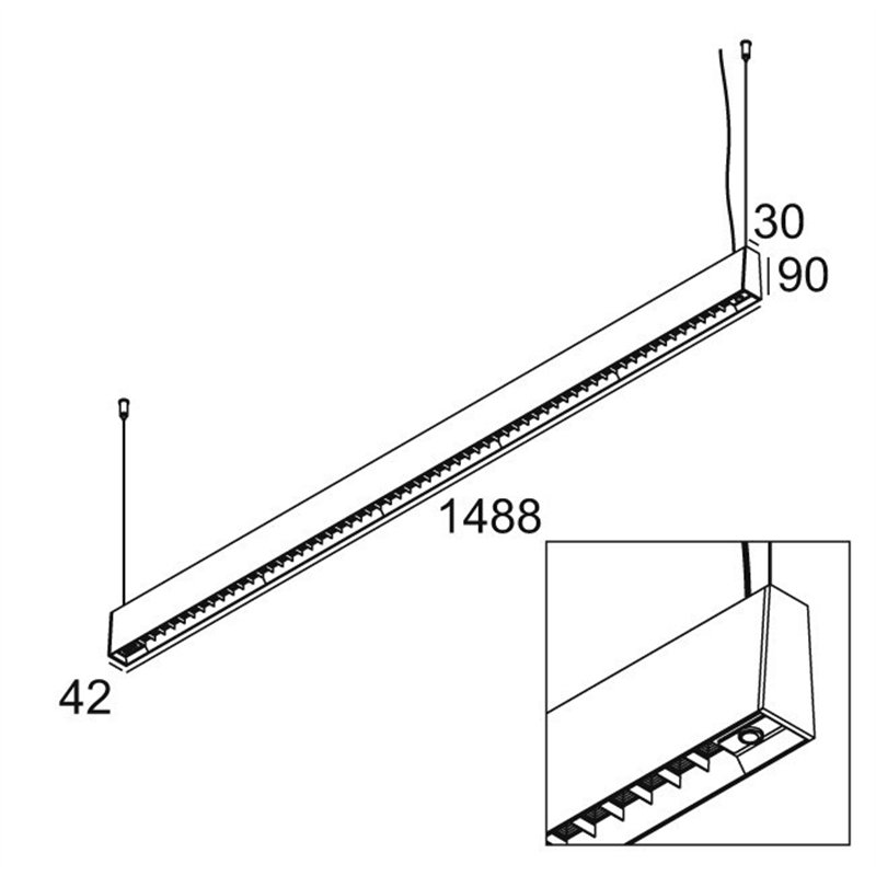 Delta Light CONFORM P14 PDS DOWN-UP Lampe a suspension