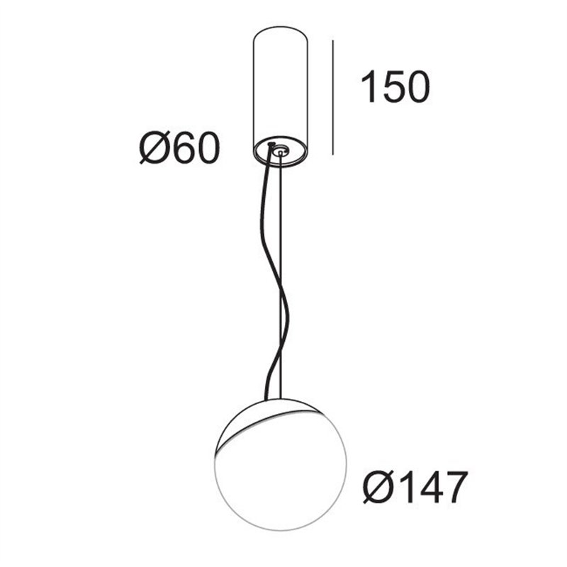 Delta Light GIBBO DIM8 Lampe suspendue