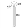 Delta Light MULTINOVA 55 ROD SUSPENSION 0,4m Lampe suspendue
