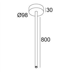Delta Light MULTINOVA 55 ROD SUSPENSION 0,8m Suspension lamp