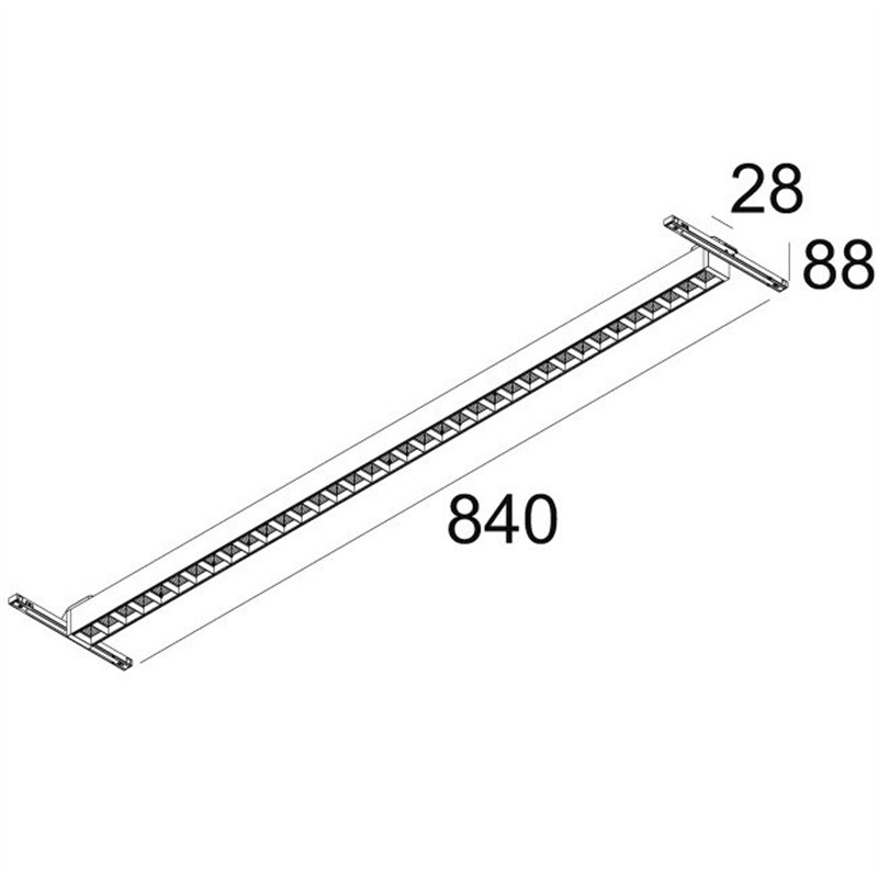 Delta Light SOLI - FORM 90 DOWN-UP 2 CIRCUIT Q-DIM Éclairage sur rail