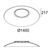 Delta Light ZOOVER 140 LIGHT GREY Suspension lamp