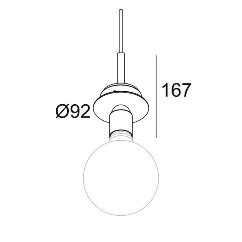 Delta Light TOUPE C E27 Suspension lamp