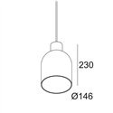 Delta Light MANTELLO GLASS L1523 E27 Hanglamp