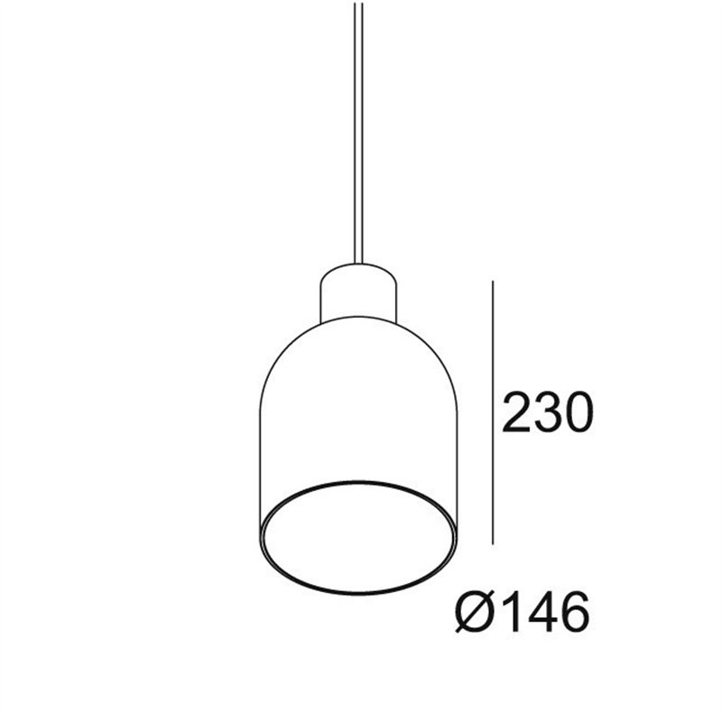Delta Light MANTELLO GLASS L1523 E27 Hängelampe