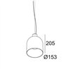 Delta Light MANTELLO L1520 E27 Lampe a suspension