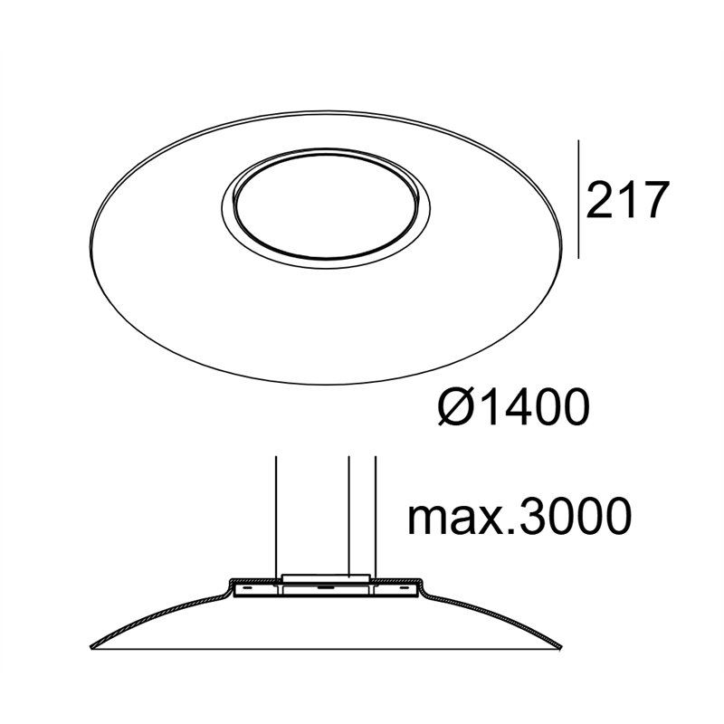 Delta Light ZOOVER 140 DOWN-UP LIGHT GREY Lampe a suspension