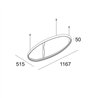 Delta Light SUPERLOOP HC SBL OVAL S Lampe a suspension