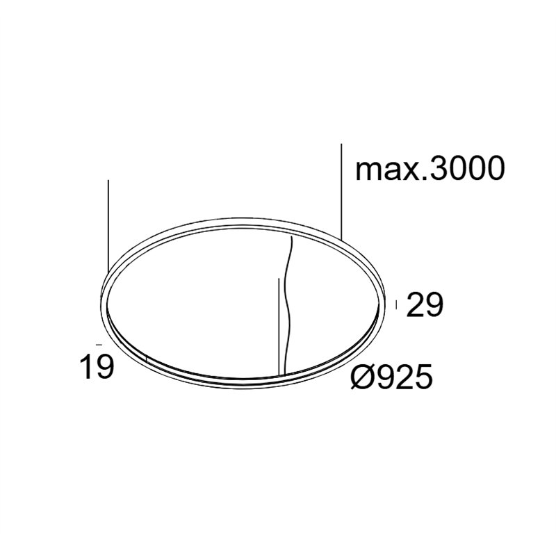 Delta Light SUPERLOOP SLIM IN 90 SBL Suspension lamp
