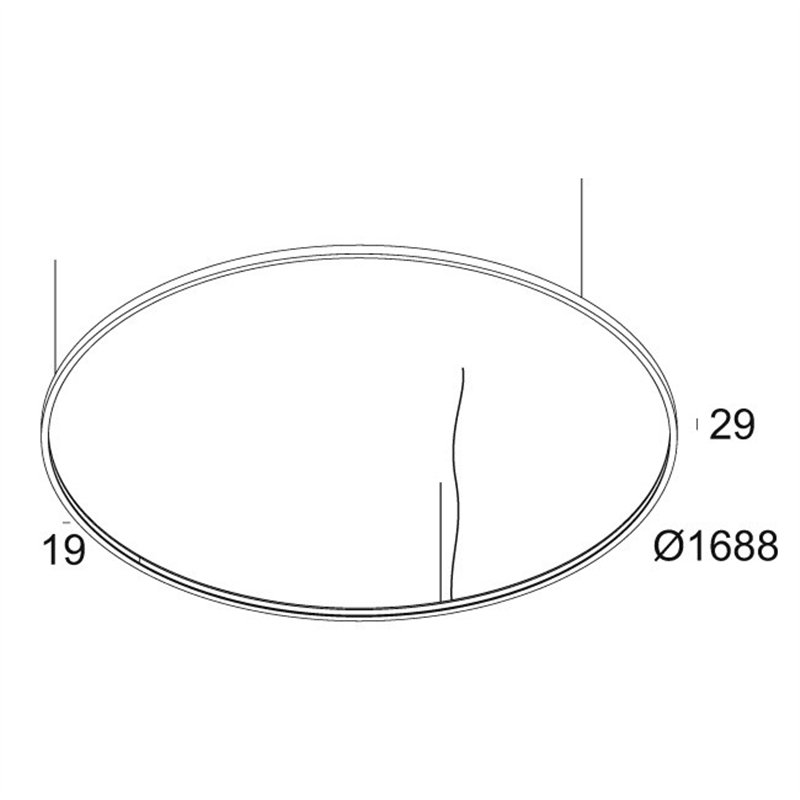 Delta Light SUPERLOOP SLIM IN 170 SBL Suspension lamp