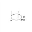 Delta Light SUPERLOOP SLIM OUT 70 SBL Hanglamp