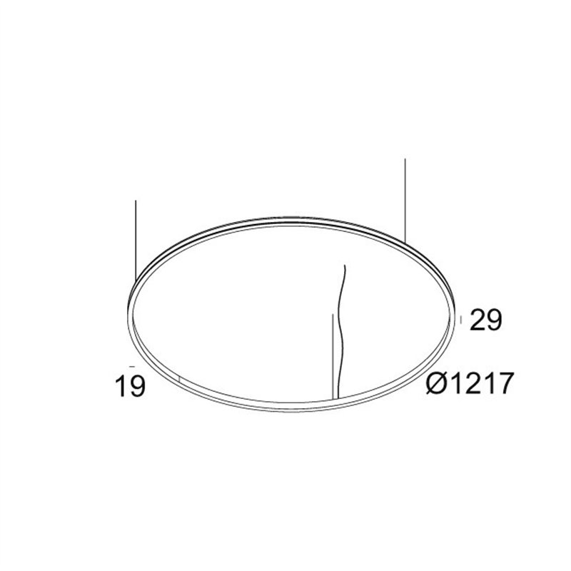 Delta Light SUPERLOOP SLIM OUT 120 SBL Hängelampe