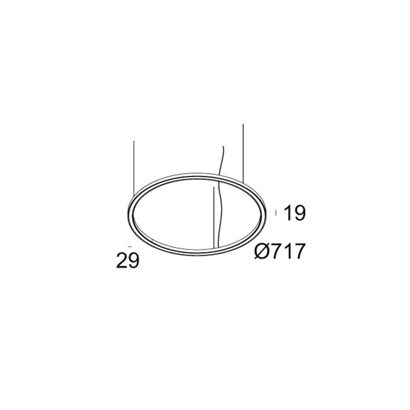 Delta Light SUPERLOOP SLIM DOWN 70 SBL Lampe a suspension