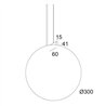 Delta Light OONO C E27 Lampe a suspension