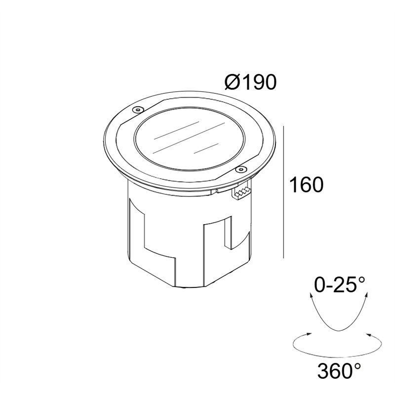 Delta Light LOGIC 190 R OK LINEAR V Bodenlampe