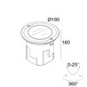 Delta Light LOGIC 190 R OK WALLWASH Bodenlampe