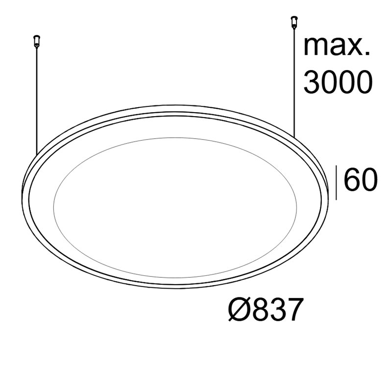 Delta Light SOLI - SHHH 90 C SCARLET Suspension lamp