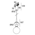 Delta Light Toupe E27 Adm Hanglamp