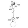 Delta Light Toupe E27 Adm suspension lamp