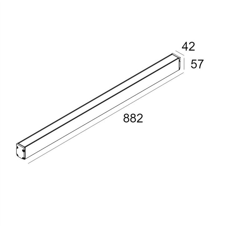 Delta Light Logic Linear On 880 Honeycomb DIM5 Wandlamp / Vloerlamp