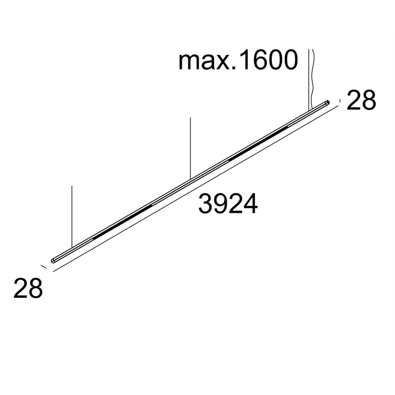 Delta Light Inform Sq P392-6 Down-Up suspension lamp