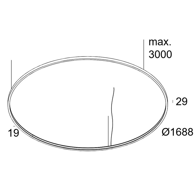 Delta Light SUPERLOOP SLIM IN 170 SBL Hanglamp